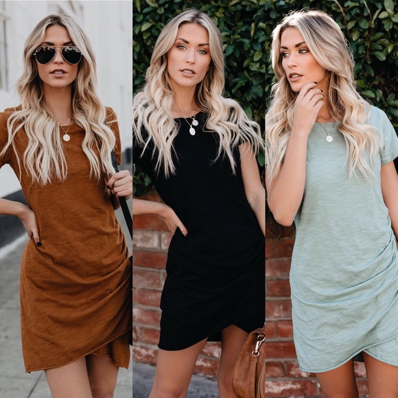 >>LAST<< Rachel Ruched Shirt Dress - Black - Picture 6 of 6